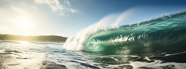 Wall Mural - Ocean Wave Crashing