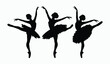 © creativestore - Ballerina dancing silhouette EPS vector art illustration template