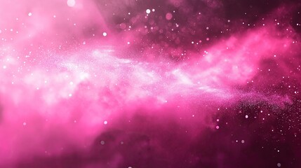 Glittering dust on an abstract pink background.