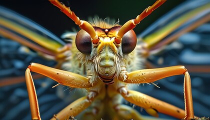 Intricate Details of Insects in Close-Up Entomology Photography