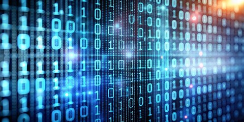Digital Binary Code Abstract, Digital , Binary, Technology