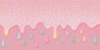© Stock Spectrum - Pink Dripping Glaze with Sprinkles, Background, Dessert, Candy