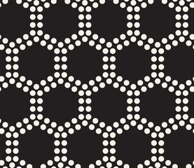 Wall Mural - Vector seamless pattern. Repeating geometric elements. Stylish monochrome background design.