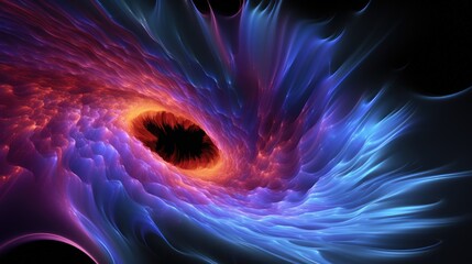 Wall Mural - a swirling vortex of vibrant blue and red light creates a mesmerizing abstract background.