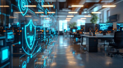 Digital security in a office with nobody