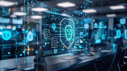 Digital security in a office with nobody