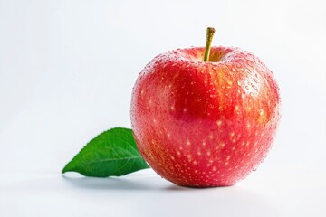 Red apple isolated on white background , ai