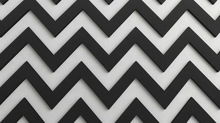 Black and white chevron pattern.