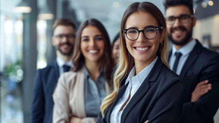 Young business people in office