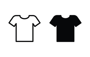 Sticker - clothes icon, t shirt sign vector