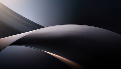 Smooth abstract image featuring a sleek curved metallic surface in soft lighting, emphasizing minimalism and elegant lines.