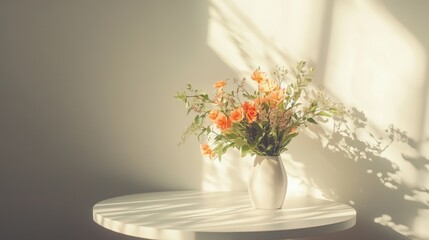 Poster - Ethereal Floral Arrangement in Warm Lighting