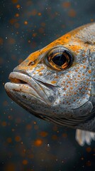 Close-Up of a Fish with Orange Spots Underwater