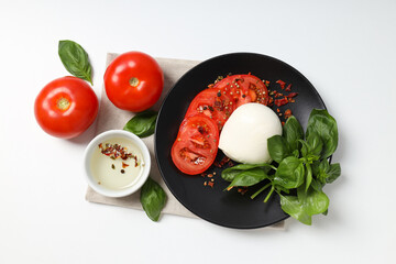 Wall Mural - Salad Caprese, concept of tasty and delicious food