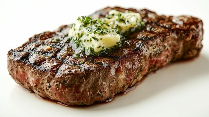 Wall Mural - Grilled Steak Topped with Herb Butter