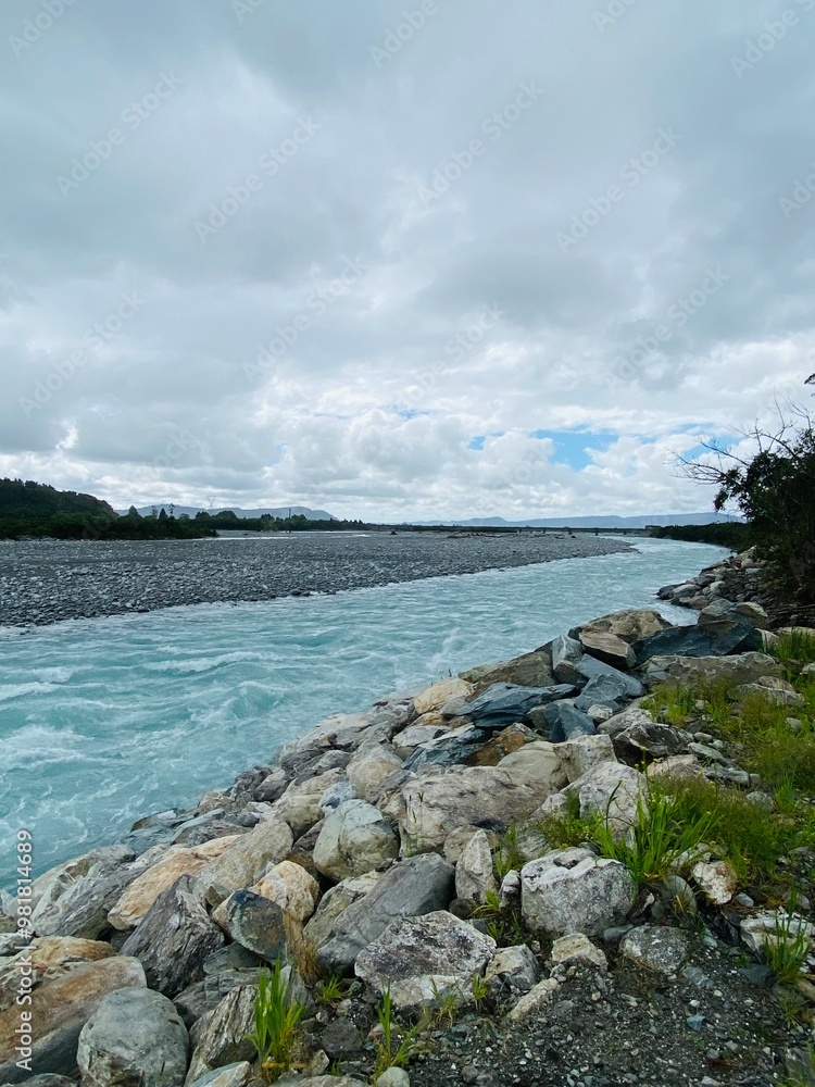 Amethyst Hot springs on Whanganui river , Harihari , South Island, New ...