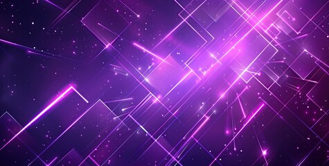 Abstract Purple Neon Lights Background