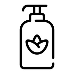 Wall Mural - shampoo line icon