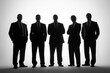 © mohdfaizal - Silhouettes of Five Men in Suits