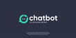 © kiarev - Simple bubble chat bot logo design template.