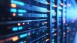 © Ndoomyim - Server Room Data Center Network Technology Abstract