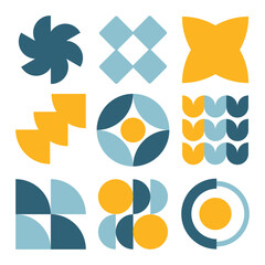 Bauhaus Geometric Shape Vector Illustration