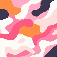 Poster - Explore a chic pink abstract pattern with minimalist design. Simple shapes create a modern feel for your space.