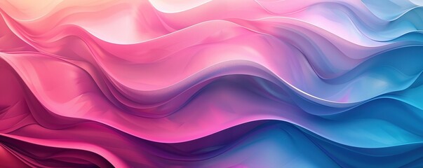 Wall Mural - Abstract Waves of Color