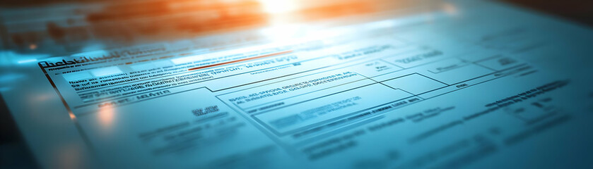 Close-Up of Floating Holographic Ballot with Dynamic Policy Overlays, Voter Information Space, and Engaging Camera Movement on White Background