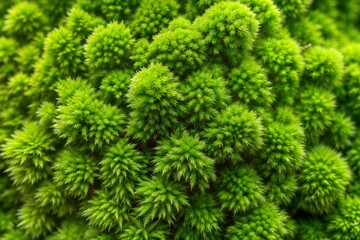 Poster - Macro green moss with intricate texture and color