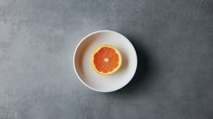 Sticker - Vibrant Citrus Slice: A Simple Yet Captivating Still Life