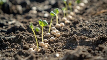 Seeds in soil