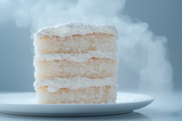 Canvas Print - Delicious layered cake with creamy frosting