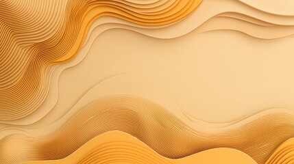 Wall Mural - Abstract Yellow Wave Pattern Background