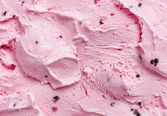 Sticker - close-up of pink ice cream texture