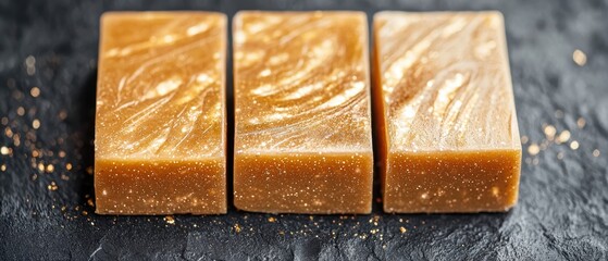 Sticker - Delicious homemade golden caramel candy bars