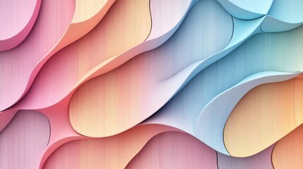 Wall Mural - Abstract Colorful Waves Background for Design Projects