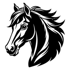 Wall Mural - horse vector design silhouette tattoo 