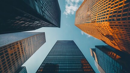 Wall Mural - Skyscrapers Reaching for the Sky