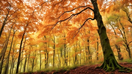 forest with autumn