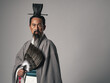 © metamorworks - 三国志に登場する諸葛孔明のような中国歴史上の軍師のポートレート