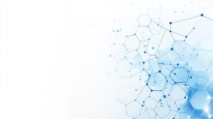 Abstract Technology Background with Hexagon Pattern