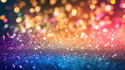 Sticker - Glittering colourful party background. Concept for holiday, celebration, New Year's Eve