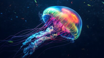 Wall Mural - jellyfish in the water