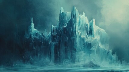 Poster - Frozen Citadel - A Mysterious Ice Fortress