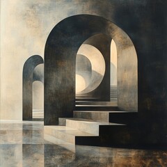 Canvas Print - Arches and Steps