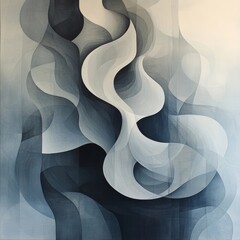 Wall Mural - Abstract Blue Forms