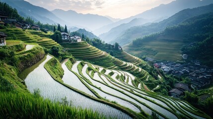 Poster - Rice Terraces of Yunnan, China