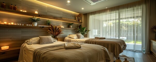 Poster - Luxurious Spa Room with Tranquil Ambiance