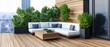 © Arthur Constantine - Modern Balcony with Cozy Seating and Urban View